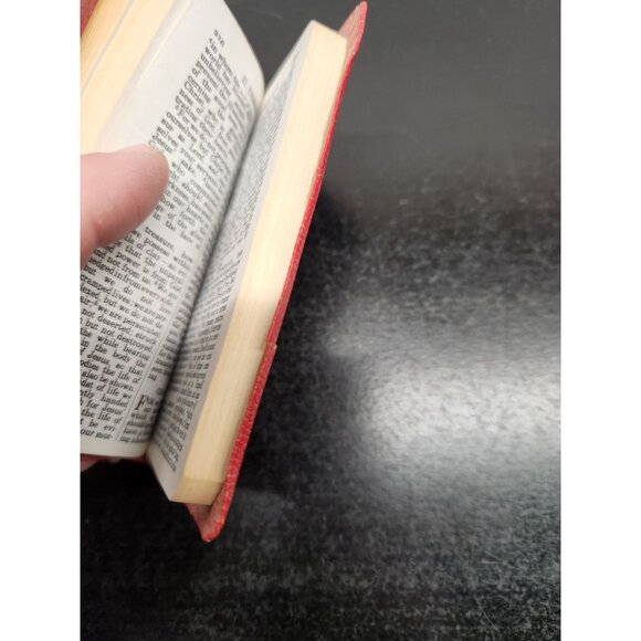 1974 Gideons International New Testament Psalms & Proverbs Red Cover Pockt Bible - Picture 8 of 10